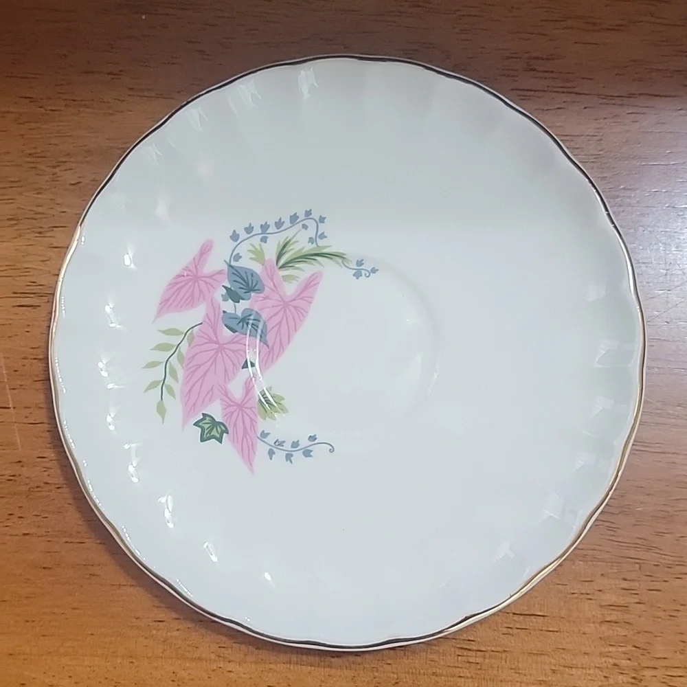 Vintage W S George Caladium Tea Coffee Cup and Saucer - Picture 2 of 5